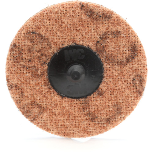Scotch-Brite™ Roloc™ Surface Conditioning Disc, SC-DR, A/O Coarse, TR, 3
in, with Scrim, 25/Inner, 100 ea/Case